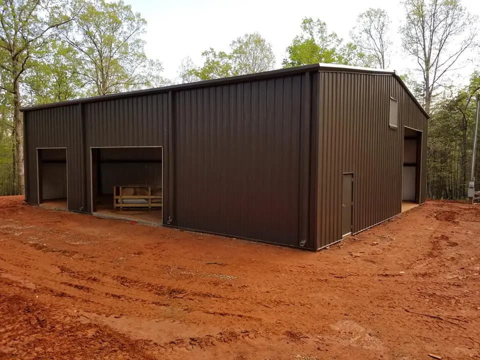 Exterior of a rural warehouse or factory